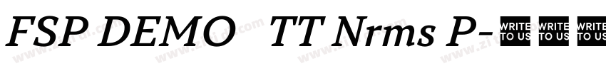 FSP DEMO   TT Nrms P字体转换
